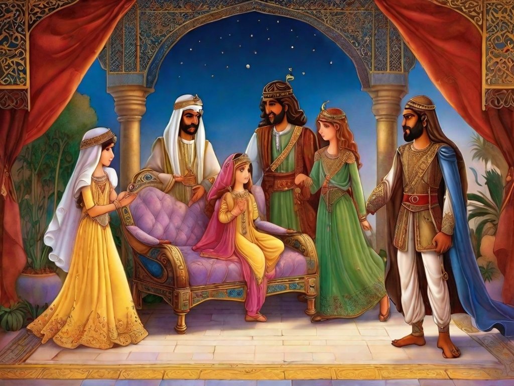 The Three Princes and Princess Nouronnihar